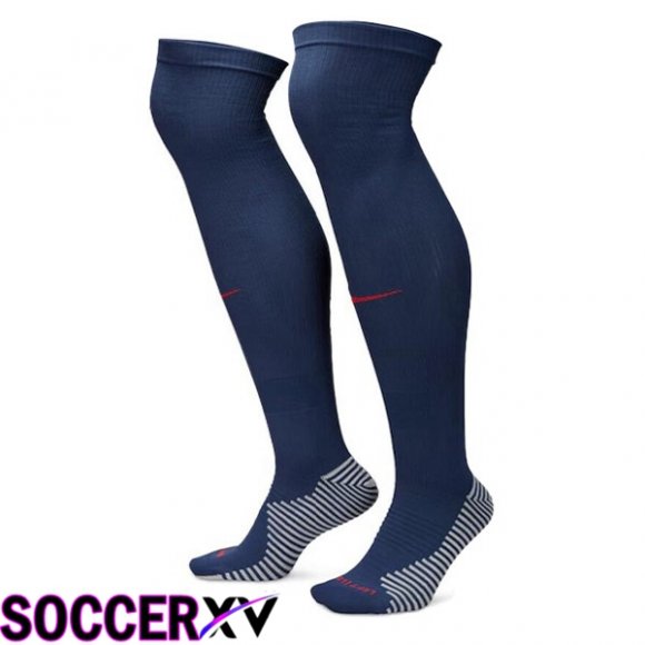 Paris PSG Soccer Socks Home Royal Bluee 2023/2024