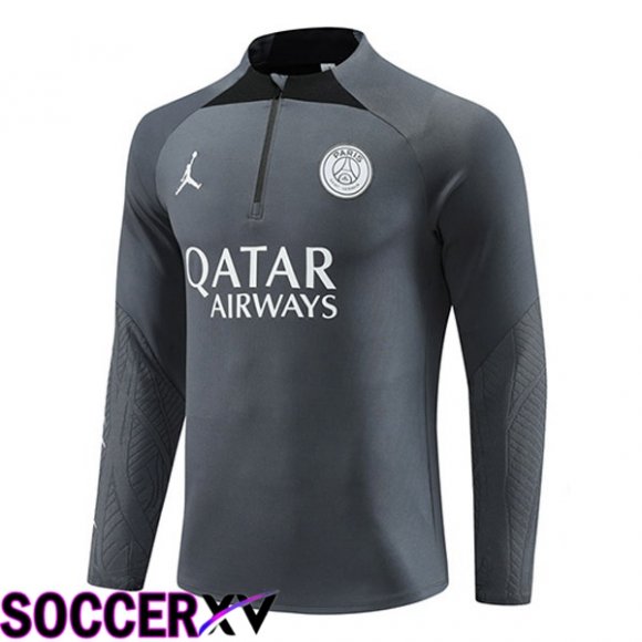 JORDAN Paris PSG Training Sweatshirt Grey 2023/2024