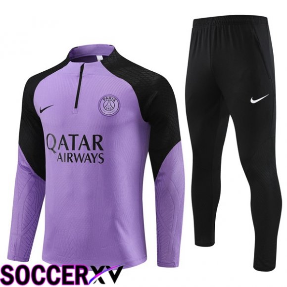 Paris PSG Training Tracksuit Suit Purple 2023/2024