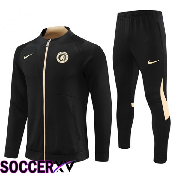 FC Chelsea Training Jacket Suit Black 2023/2024