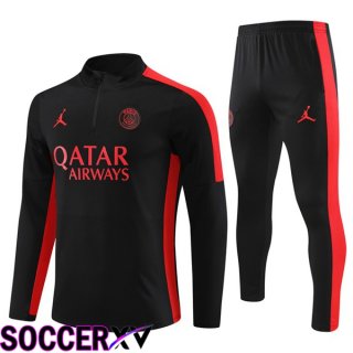 JORDAN Paris PSG Training Tracksuit Suit Black 2023/2024