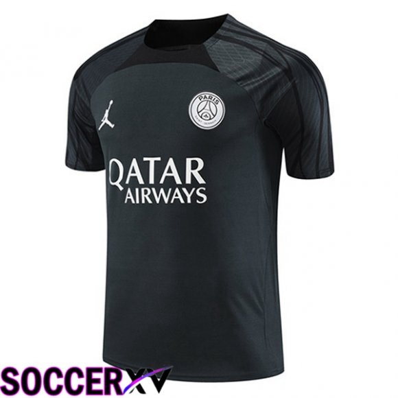 JORDAN Paris PSG Training T Shirt Black 2023/2024