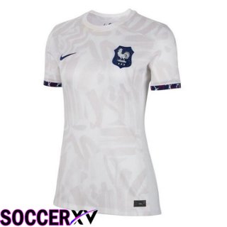 France Womens Soccer Jersey Away White 2023/2024