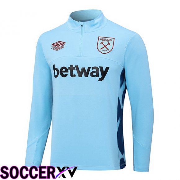 West Ham Training Sweatshirt Blue 2023/2024