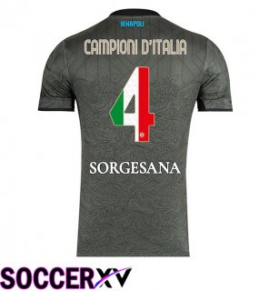 Soccer Jersey SSC Napoli Campioni D'Italia Third Grey 2024/2025