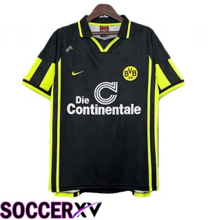 Dortmund BVB Retro Away Soccer Jersey Black 1996-1997