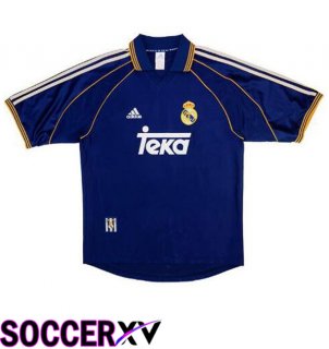 Real Madrid Retro Third Soccer Jersey Blue Royal 1998-1999