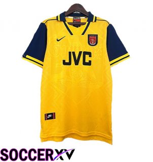 Arsenal Retro Away Soccer Jersey Yellow 1996-1997