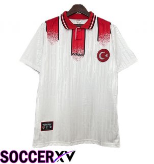 Türkiye Retro Away Soccer Jersey White 1996