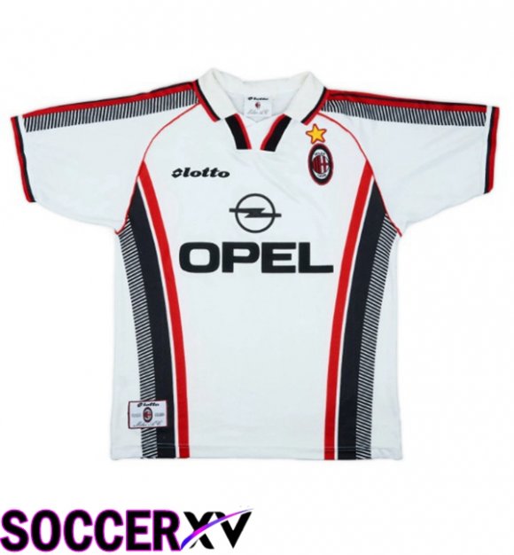 Soccer Jersey AC Milan Retro Away White 1997-1998