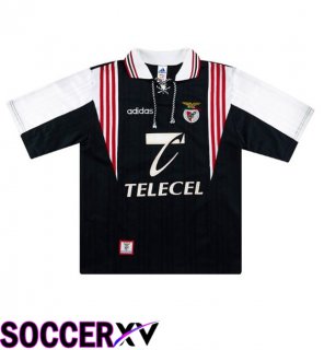 Soccer Jersey S.L Benfica Retro Away Black White 1997-1998