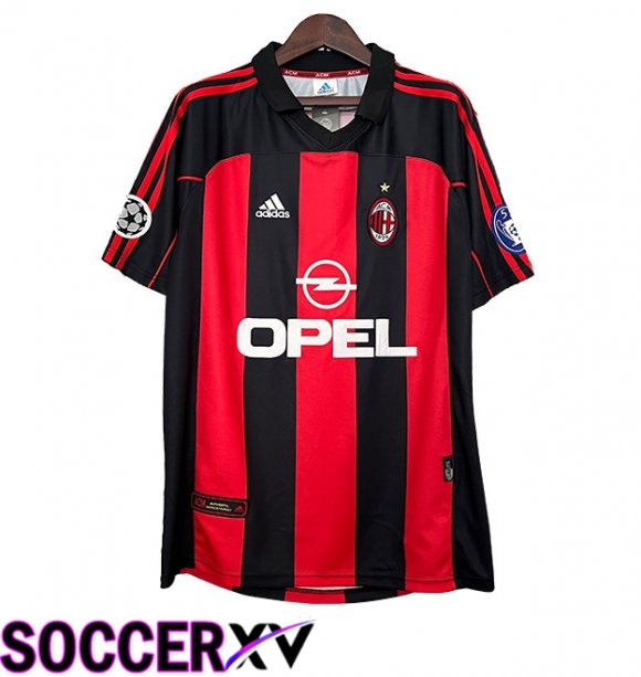 AC Milan Retro Home Soccer Jersey 2000/2001