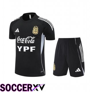 Argentinae Kids Training T Shirt Black White Grey 2025 2026