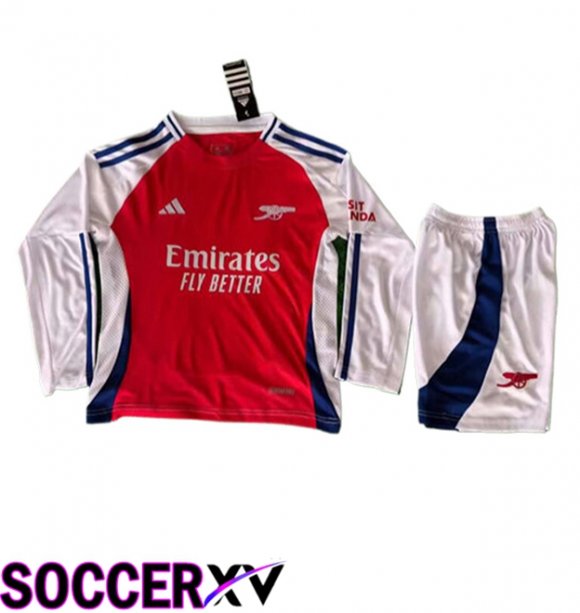 Arsenal Kids Home Soccer Jersey Long sleeve 2024/2025