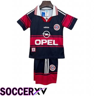 Bayern Munich Retro Kids Home Soccer Jersey 1997 1999