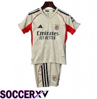 Benfica Kids Away Soccer Jersey 2025 2026