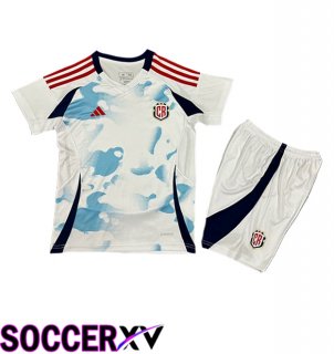 Costa Rica Kids Away Soccer Jersey 2024/2025