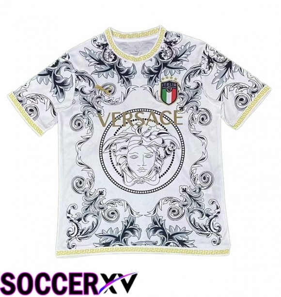 Italy Soccer Jersey Special Edition White UEFA Euro 2024