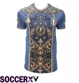 Italy Soccer Jersey Special Edition Blue UEFA Euro 2024