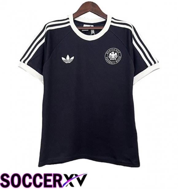 Germany Retro Soccer Jersey Special Edition Black