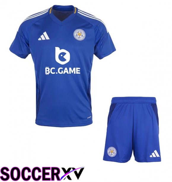 Leicester City Kids Home New Soccer Jersey 2024/2025