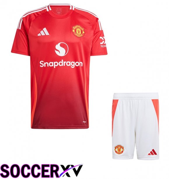 Manchester United Kids Home New Soccer Jersey 2024/2025