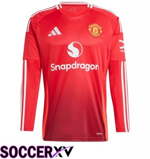 Manchester United Home New Soccer Jersey Long sleeve 2024/2025