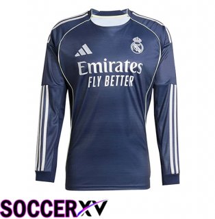 Real Madrid Long sleeve Away Soccer Jersey2025 2026