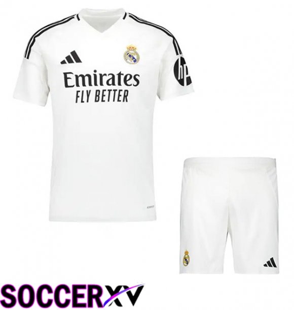 Real Madrid Kids Home New Soccer Jersey 2024/2025