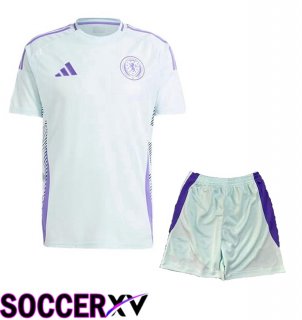 Scotland Away kit Soccer Jersey + Shorts UEFA Euro 2024