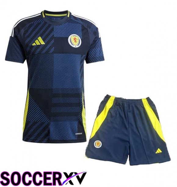 Scotland Home kit Soccer Jersey + Shorts UEFA Euro 2024