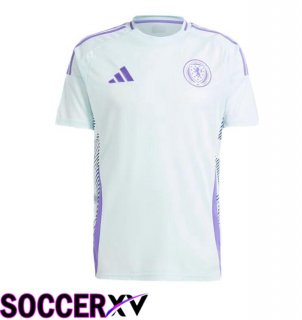 Scotland Away Soccer Jersey Blue UEFA Euro 2024