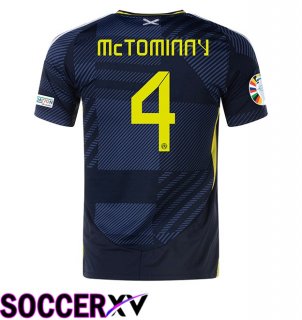 Scotland (Mctominay 4) Home Soccer Jersey UEFA Euro 2024