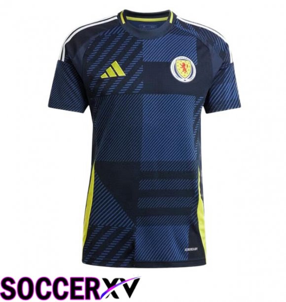 Scotland Home Soccer Jersey Blue Royal UEFA Euro 2024