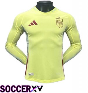 Spain Away Soccer Jersey Long sleeve 2024/2025