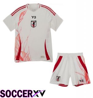 Japan Kids Away Soccer Jersey White 2024/2025