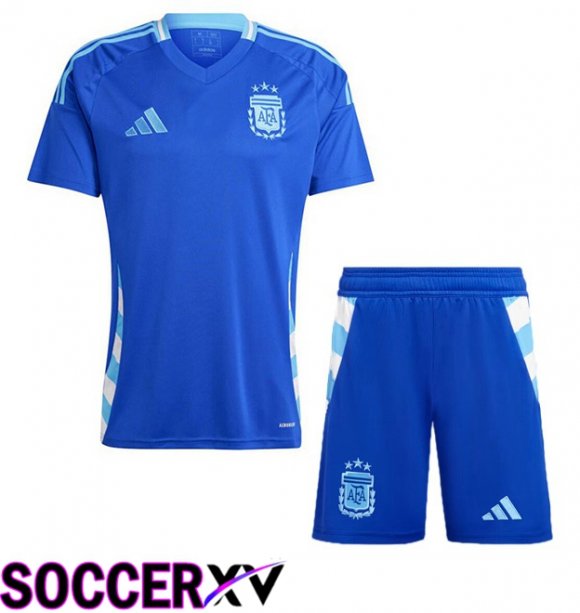 Argentina Kids Away Soccer Jersey Blue 2024/2025