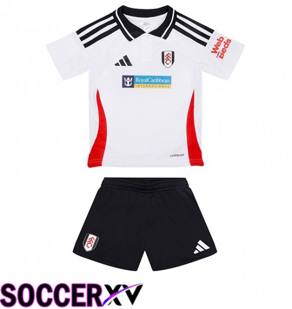 Fulham FC Kids Home Soccer Jersey White 2024/2025