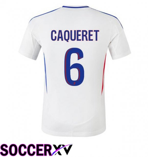 lyon OL (CAQUERET 6) Home Soccer Jersey White 2024/2025