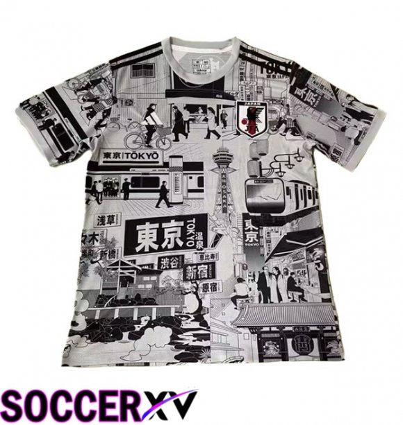 Japan Soccer Jersey Special Edition White Black 2024/2025