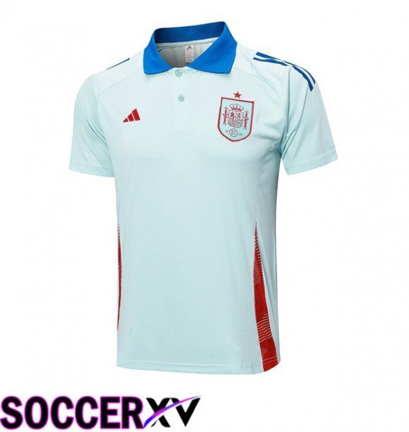 Spain Soccer Polo Blue 2024/2025