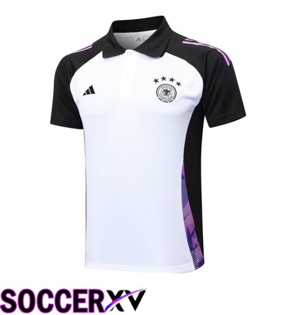 Germany Soccer Polo White 2024/2025