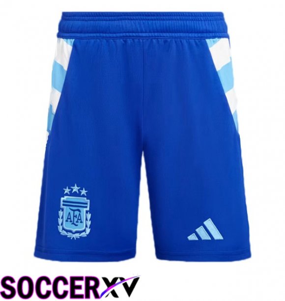 Argentina Away Soccer Shorts Blue 2024/2025