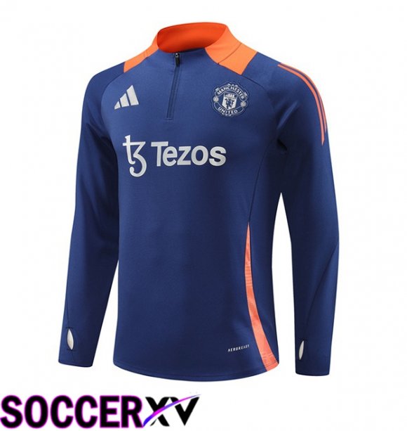 Manchester United Training Sweatshirt Blue Royal 2024/2025