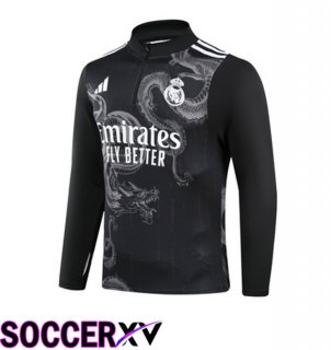 Real Madrid Training Sweatshirt Black 2024/2025