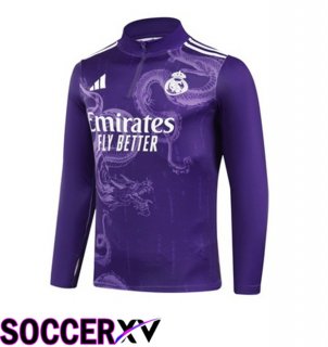 Real Madrid Training Sweatshirt Purple 2024/2025