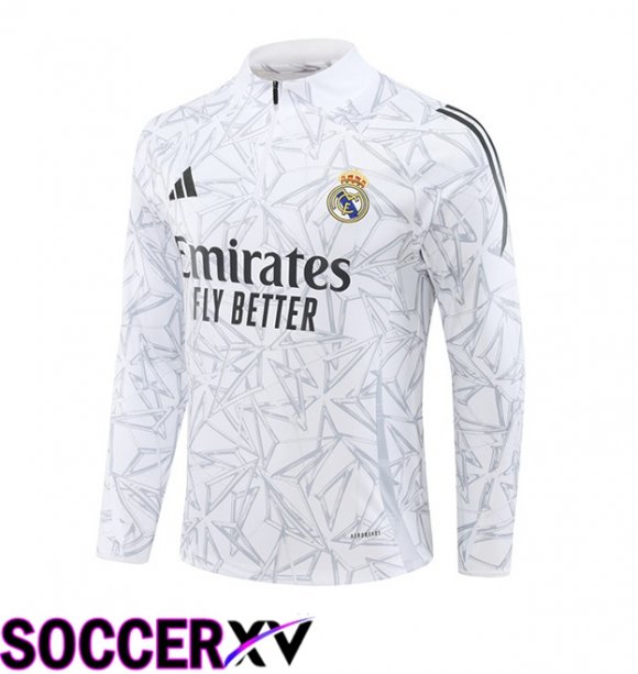 Real Madrid Training Sweatshirt White 2024/2025