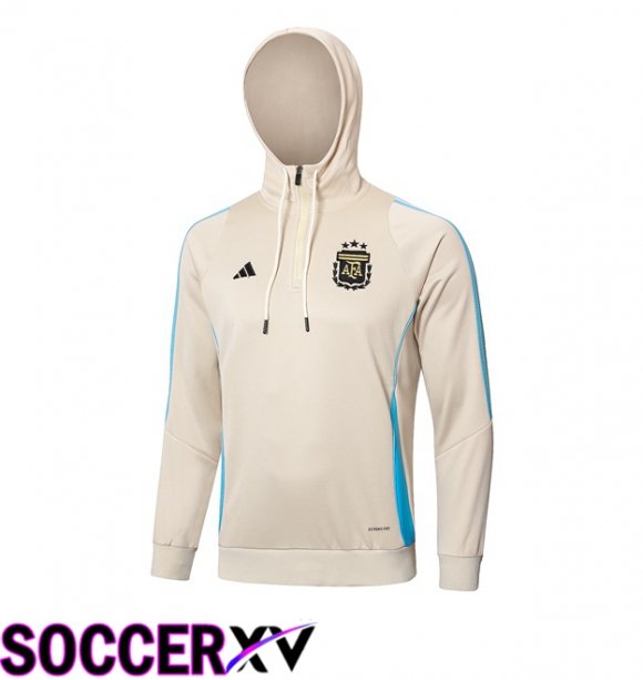 Argentina Training Sweatshirt Hoodie Yellow 2024/2025