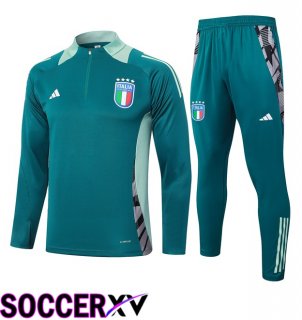 Italy kit Training Tracksuit Green 2024/2025