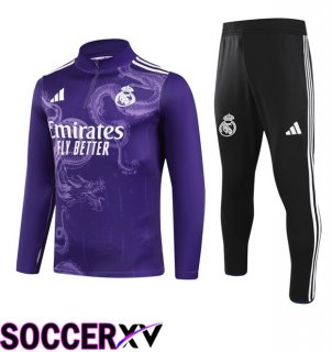 Real Madrid kit Training Tracksuit Purple 2024/2025